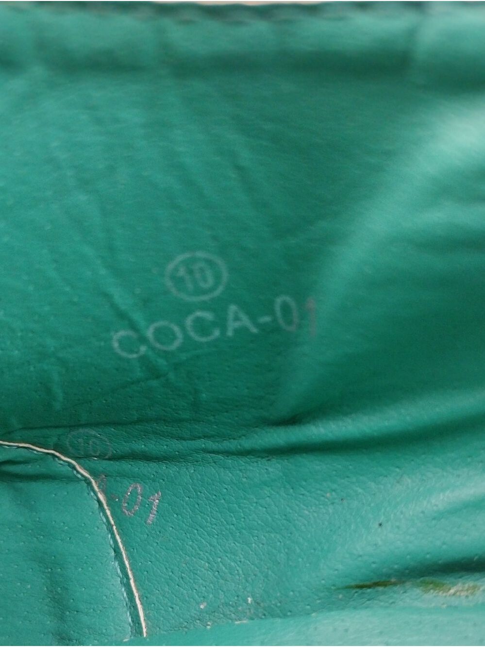 Machi Coca-01 Teal Leather Lace Up Scalloped Upper Heeled 1930 Style Oxford Shoe - Picture 11 of 16